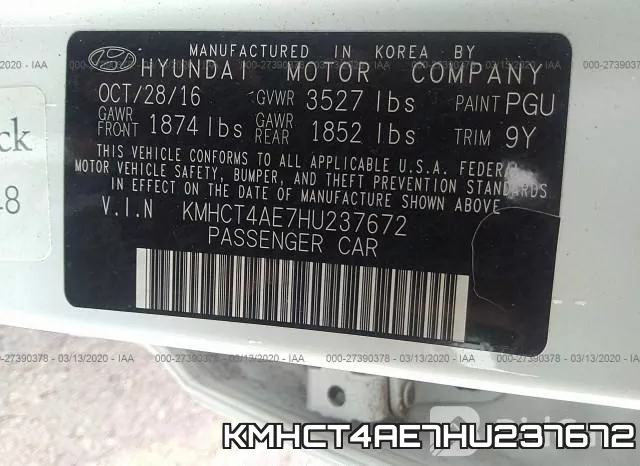 KMHCT4AE7HU237672 фото 10