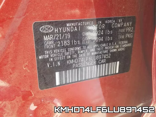 KMHD74LF6LU897452 фото 2