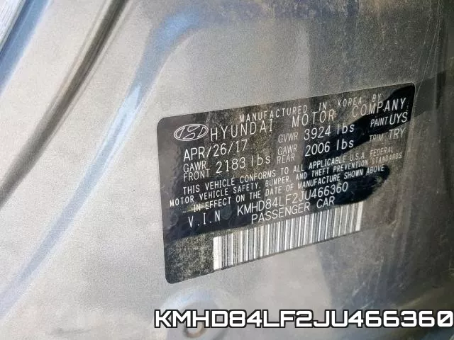 KMHD84LF2JU466360 фото 2