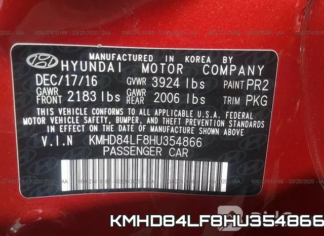 KMHD84LF8HU354866 фото 10