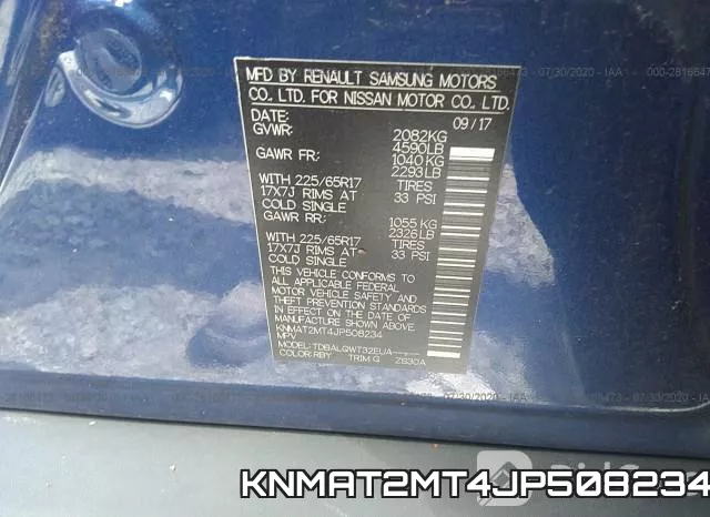 KNMAT2MT4JP508234 фото 10