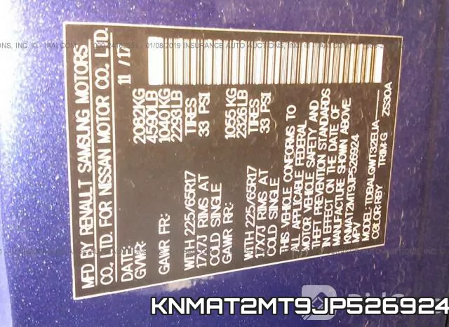 KNMAT2MT9JP526924 фото 10
