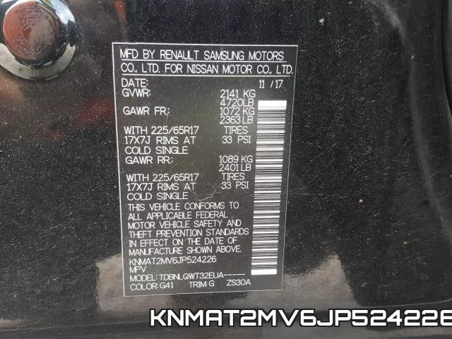 KNMAT2MV6JP524226 фото 2
