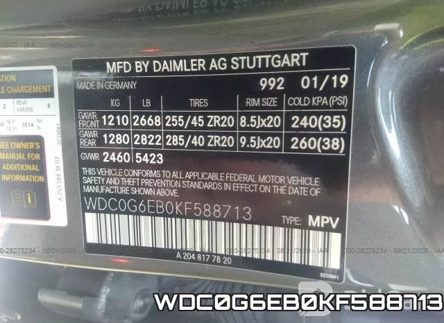 WDC0G6EB0KF588713 фото 10