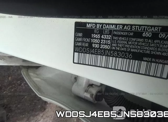WDDSJ4EB5JN583036 фото 10