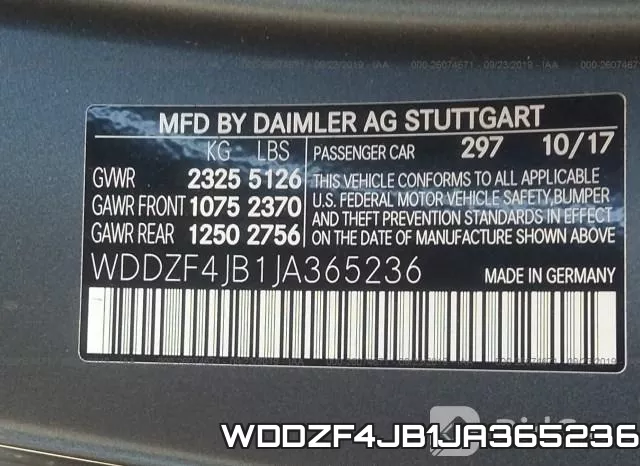 WDDZF4JB1JA365236 фото 10