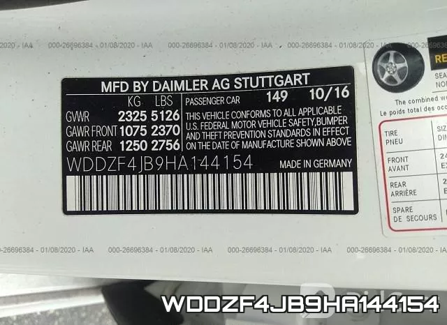 WDDZF4JB9HA144154 фото 10