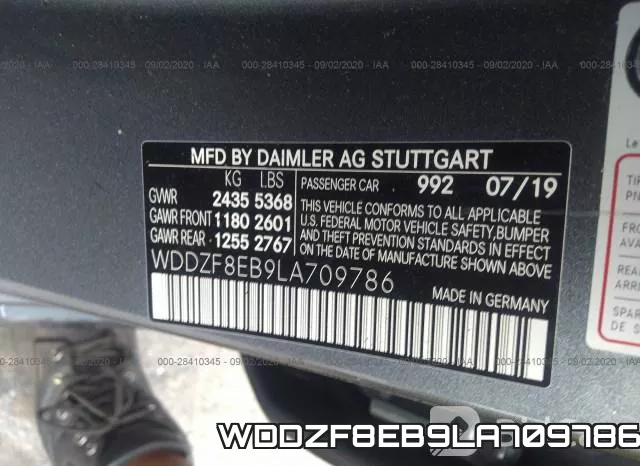 WDDZF8EB9LA709786 фото 10
