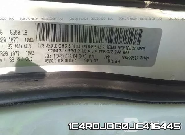 1C4RDJDG0JC416445 фото 10