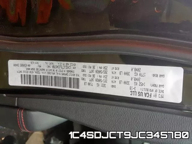 1C4SDJCT9JC345780 фото 2