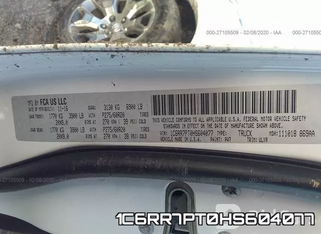 1C6RR7PT0HS604077 фото 10