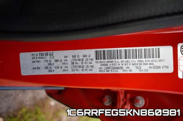 1C6RRFEG5KN860981 фото 2