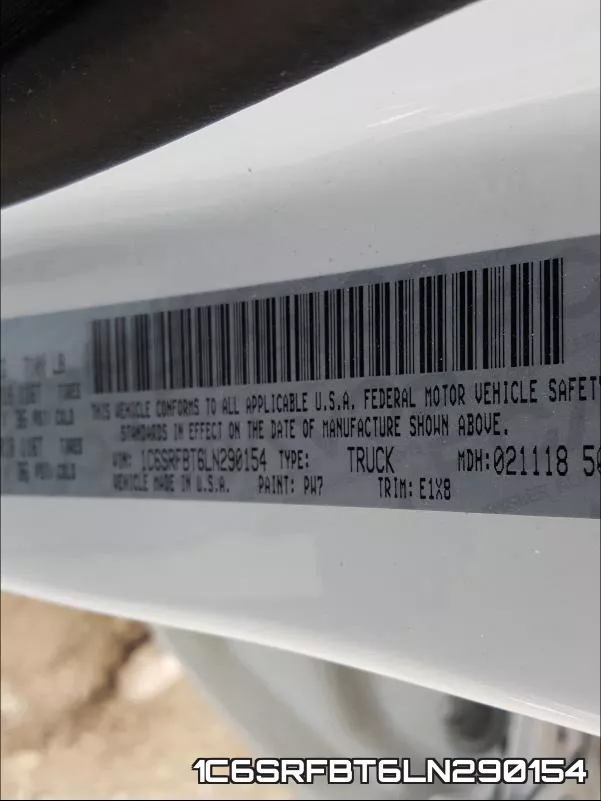 1C6SRFBT6LN290154 фото 2