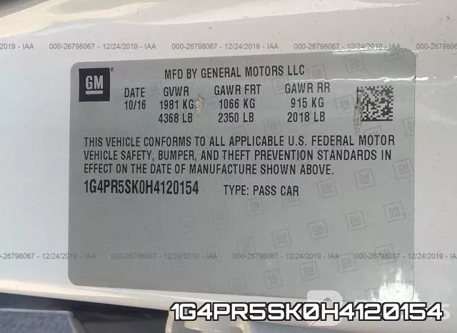 1G4PR5SK0H4120154 фото 10