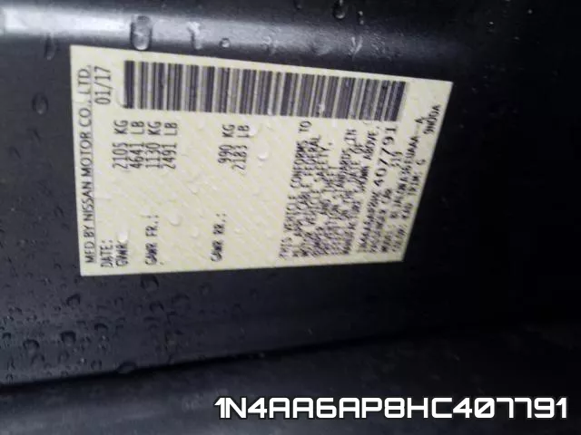 1N4AA6AP8HC407791 фото 2
