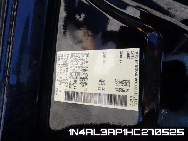 1N4AL3AP1HC270525 фото 2