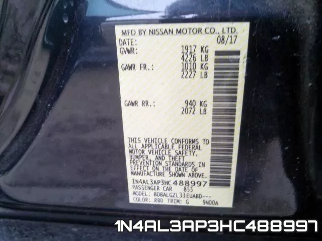 1N4AL3AP3HC488997 фото 2
