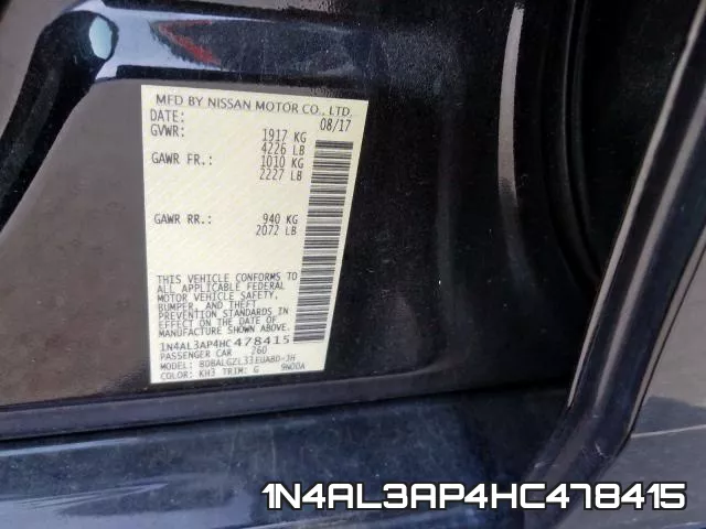 1N4AL3AP4HC478415 фото 2