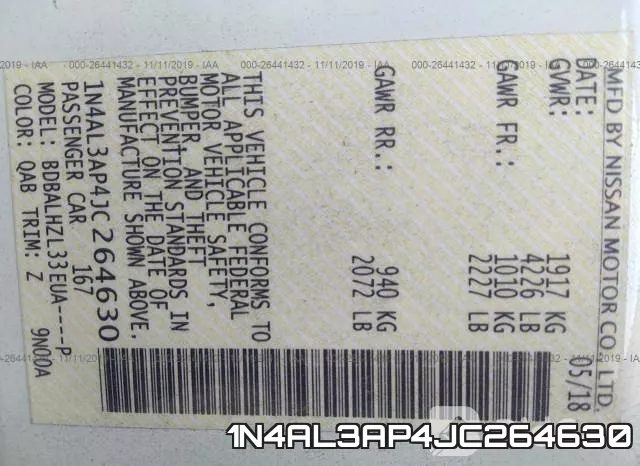 1N4AL3AP4JC264630 фото 10