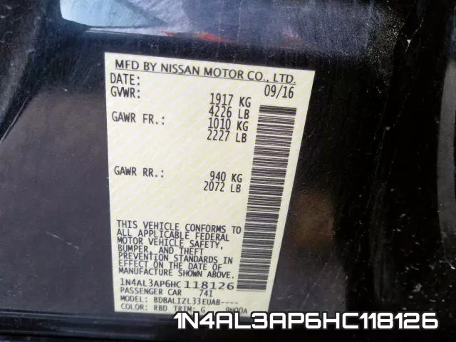 1N4AL3AP6HC118126 фото 2