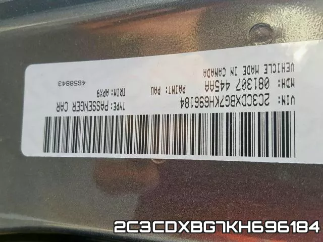 2C3CDXBG7KH696184 фото 2