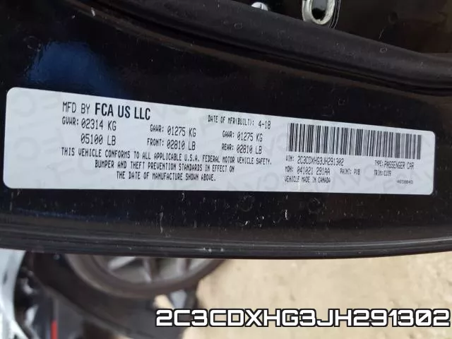 2C3CDXHG3JH291302 фото 2