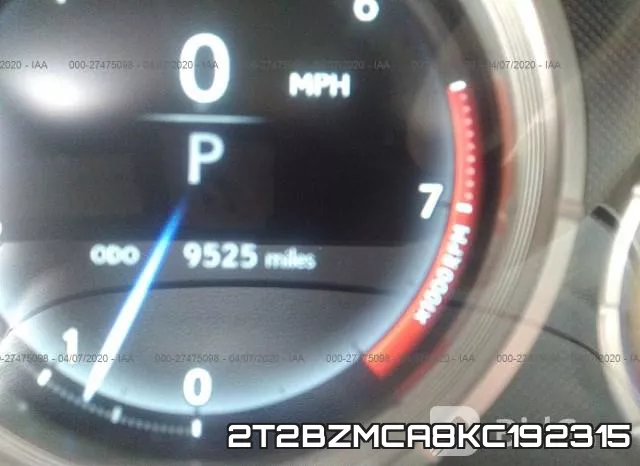 2T2BZMCA8KC192315 фото 8
