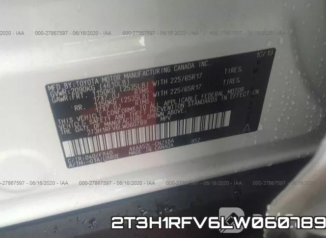 2T3H1RFV6LW060789 фото 10