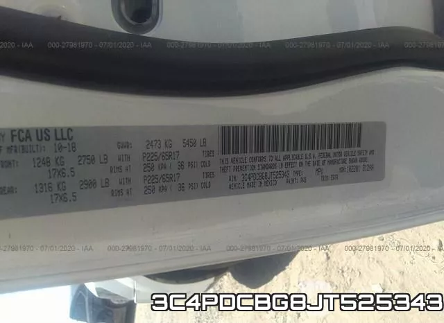 3C4PDCBG8JT525343 фото 10