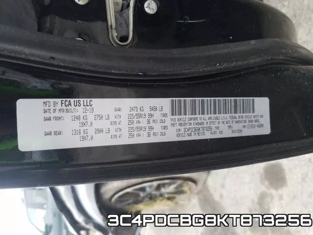 3C4PDCBG8KT873256 фото 2