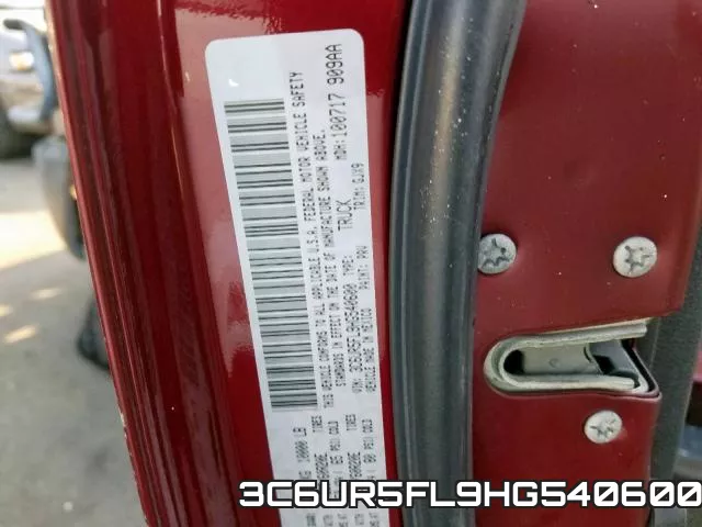 3C6UR5FL9HG540600 фото 2