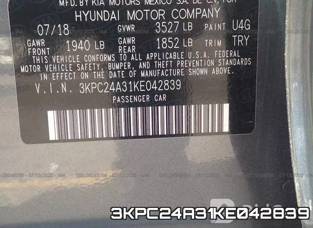 3KPC24A31KE042839 фото 10