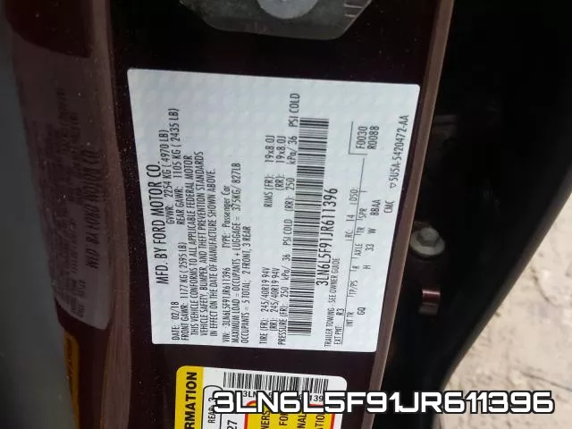 3LN6L5F91JR611396 фото 2