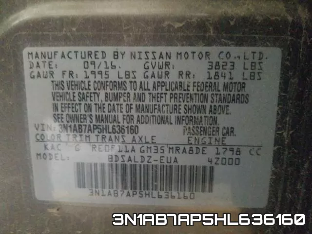 3N1AB7AP5HL636160 фото 2