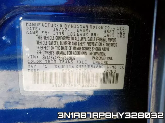 3N1AB7AP8HY328032 фото 2