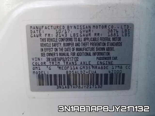 3N1AB7AP8JY217132 фото 2