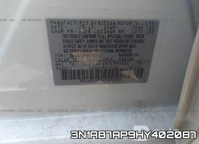 3N1AB7AP9HY402087 фото 10