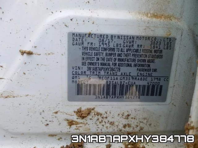 3N1AB7APXHY384778 фото 2
