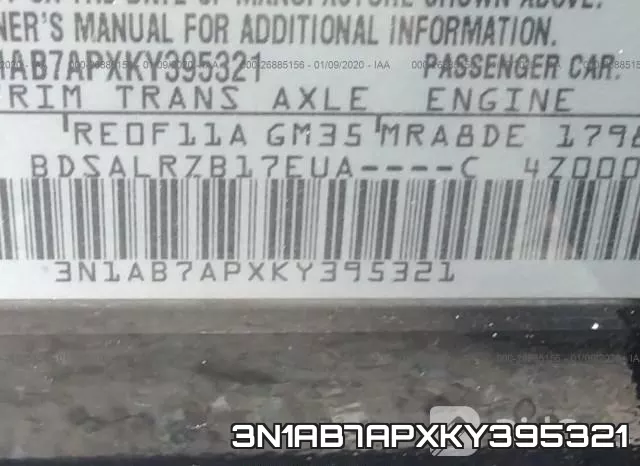 3N1AB7APXKY395321 фото 10