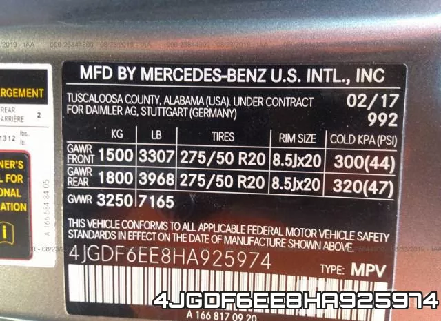 4JGDF6EE8HA925974 фото 10