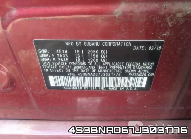 4S3BNAD67J3031776 фото 10
