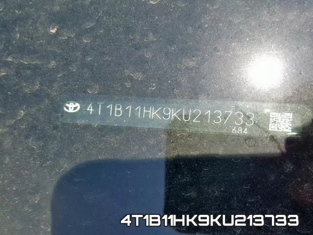 4T1B11HK9KU213733 фото 2