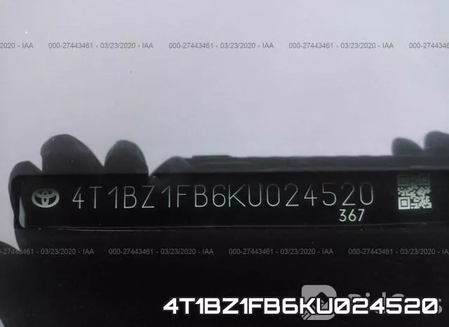 4T1BZ1FB6KU024520 фото 10