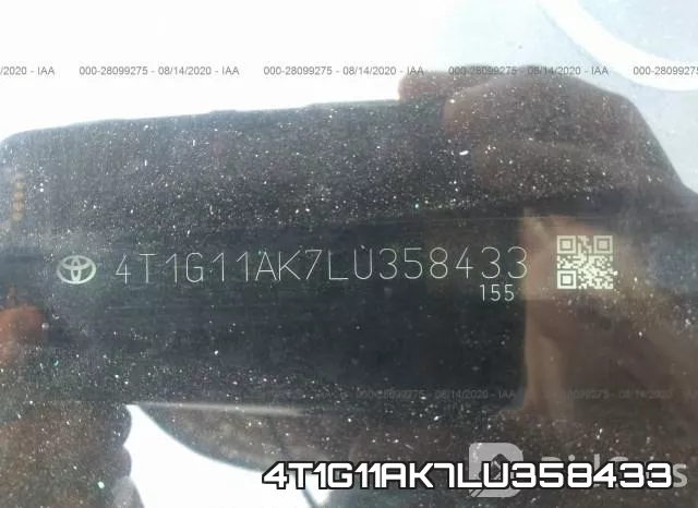 4T1G11AK7LU358433 фото 10
