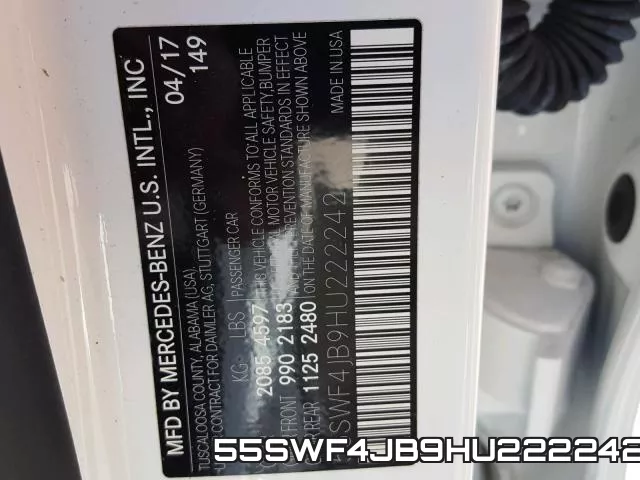 55SWF4JB9HU222242 фото 2