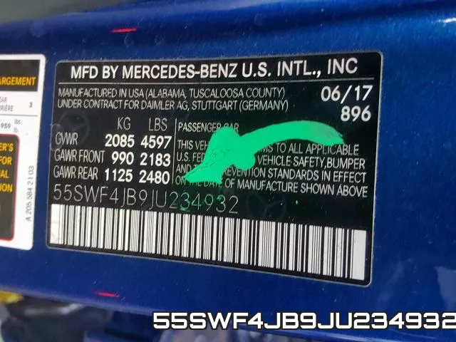 55SWF4JB9JU234932 фото 2