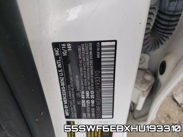 55SWF6EBXHU193310 фото 2