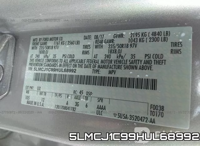 5LMCJ1C99HUL68992 фото 10
