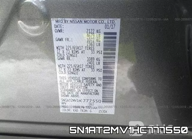5N1AT2MV1HC777550 фото 10