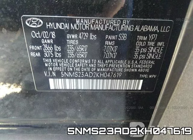 5NMS23AD2KH047619 фото 10